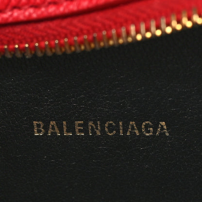 Balenciaga Signature Grained Calfskin Logo XS Ville Camera Bag Rouge Lantern Black 6 of 9