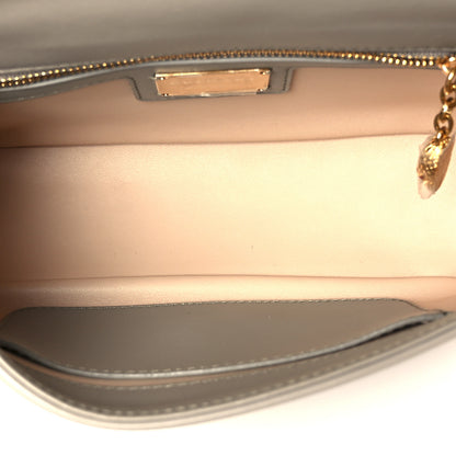 Bulgari Calfskin Matelasse Mini Serpenti Cabochon Crossbody Bag Grey 5 of 11