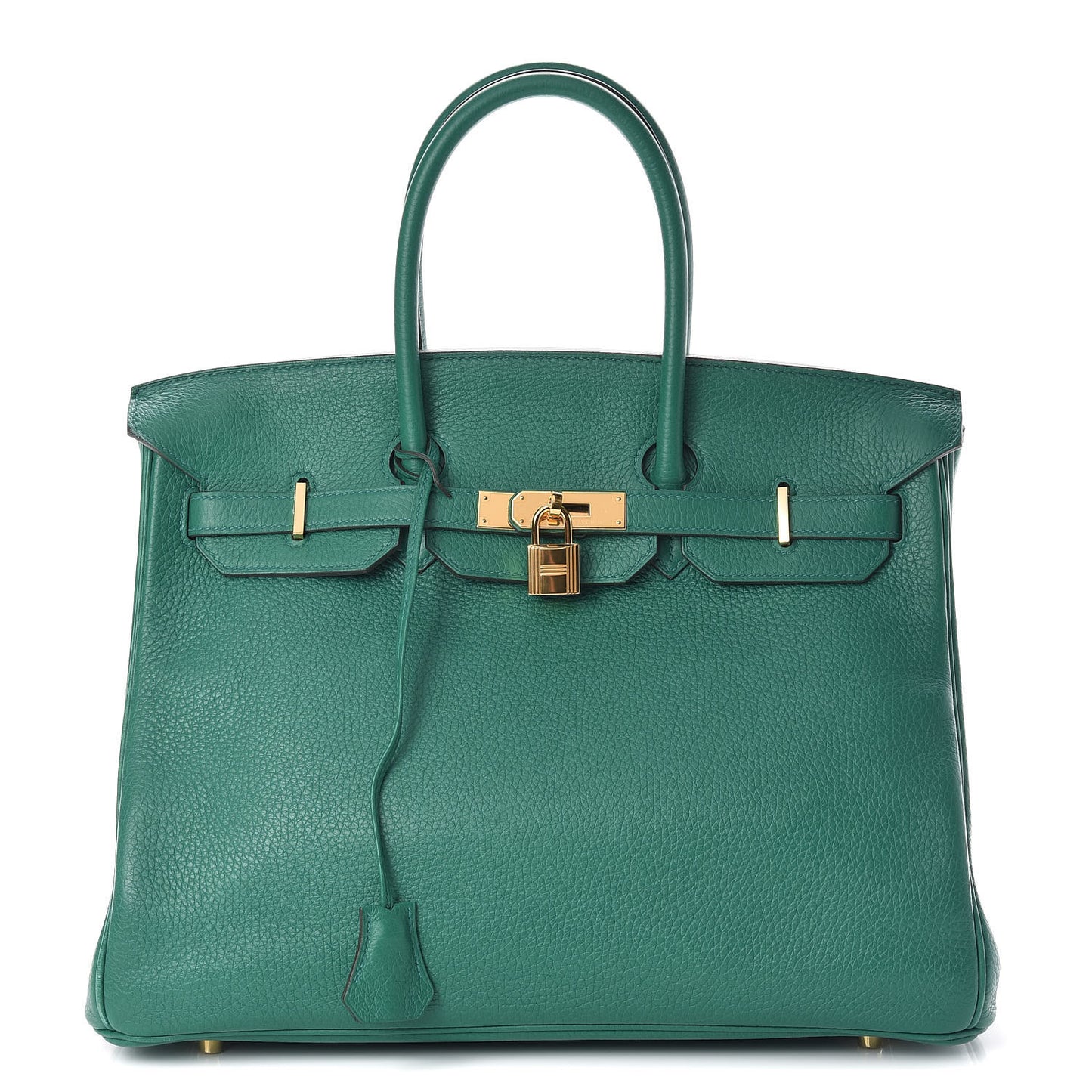 Taurillon Clemence Birkin 35 Vert Vertigo