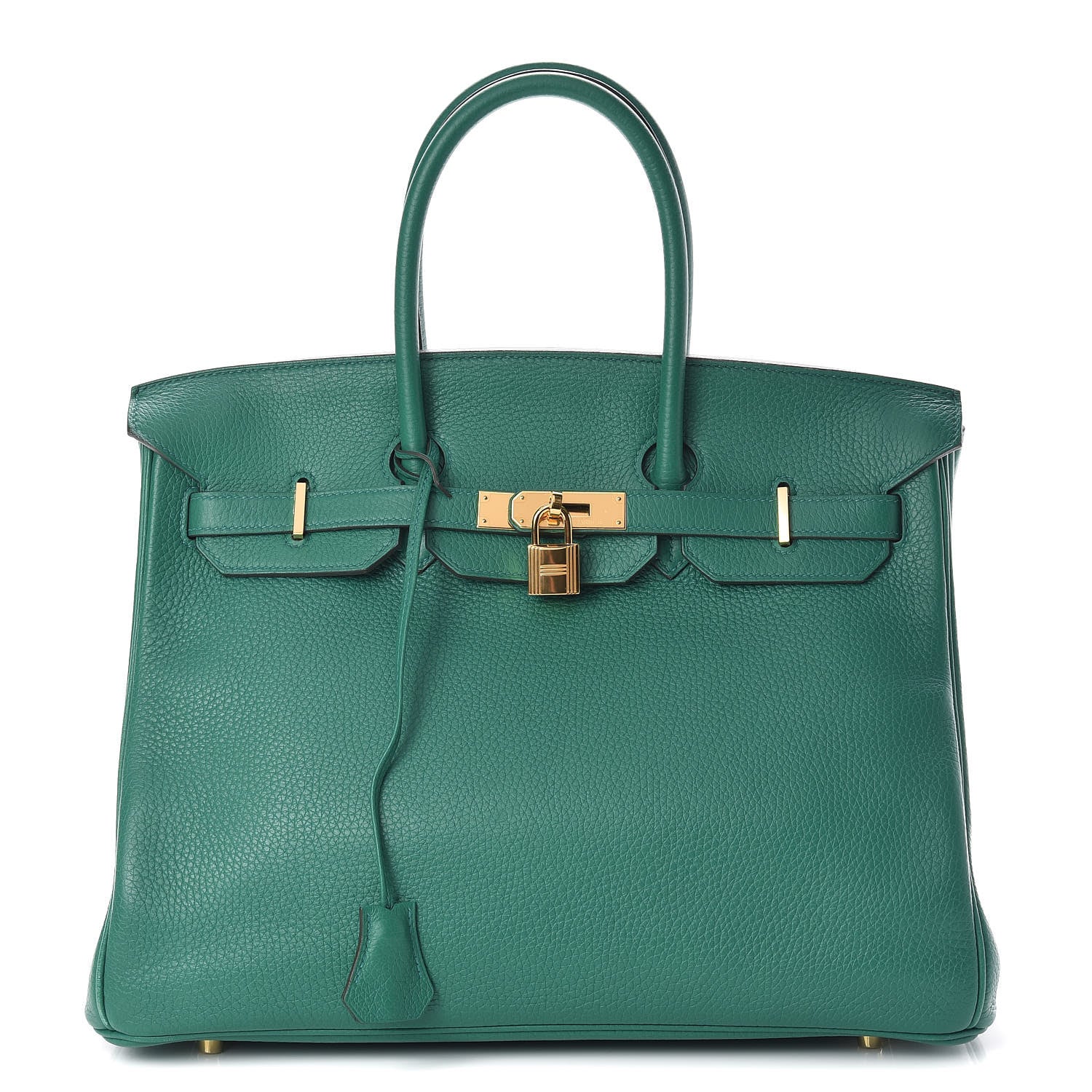 Hermes Taurillon Clemence Birkin 35 Vert Vertigo 1 of 35