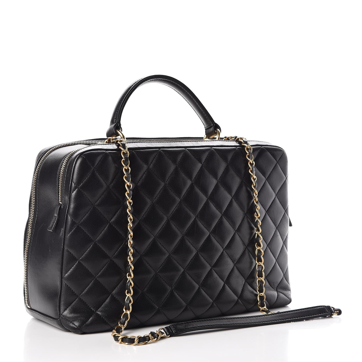 Chanel Lambskin Quilted Trendy CC Bowling Bag Black 4 of 8