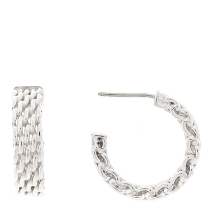 Tiffany Sterling Silver Narrow Somerset Hoop Earrings 1 of 5