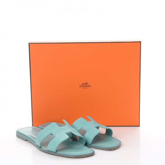 Epsom Oran Sandals 38.5 Bleu Ciel