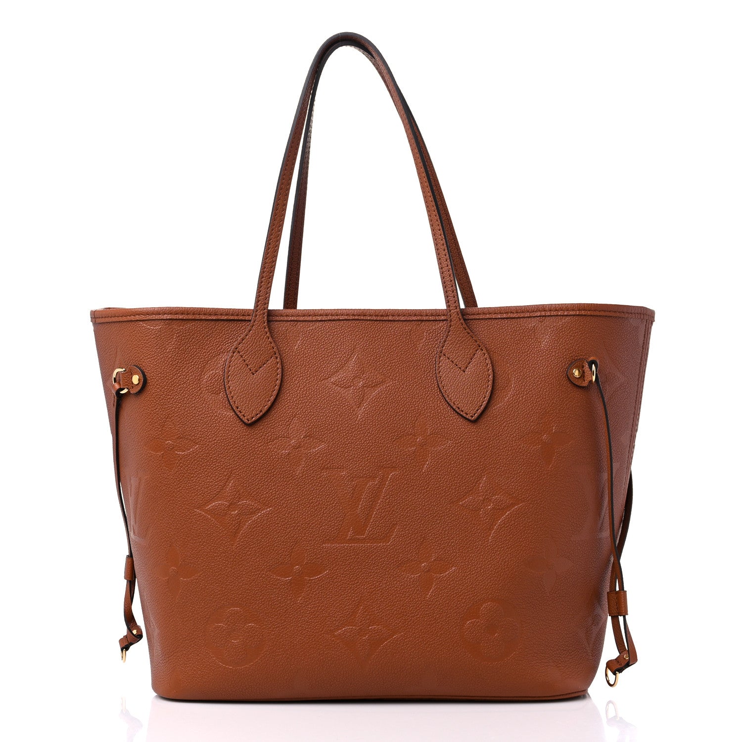 Louis Vuitton Empreinte Monogram Giant Neverfull MM Cognac 2 of 9