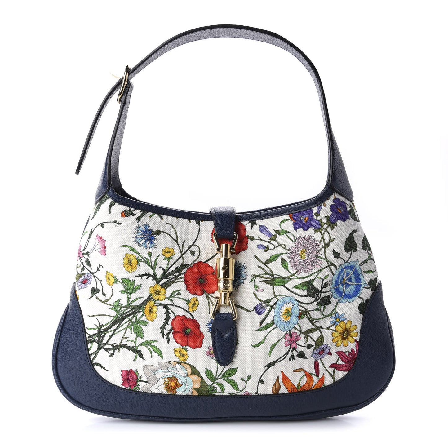 Canvas Flora Medium Jackie Hobo Blue Agata