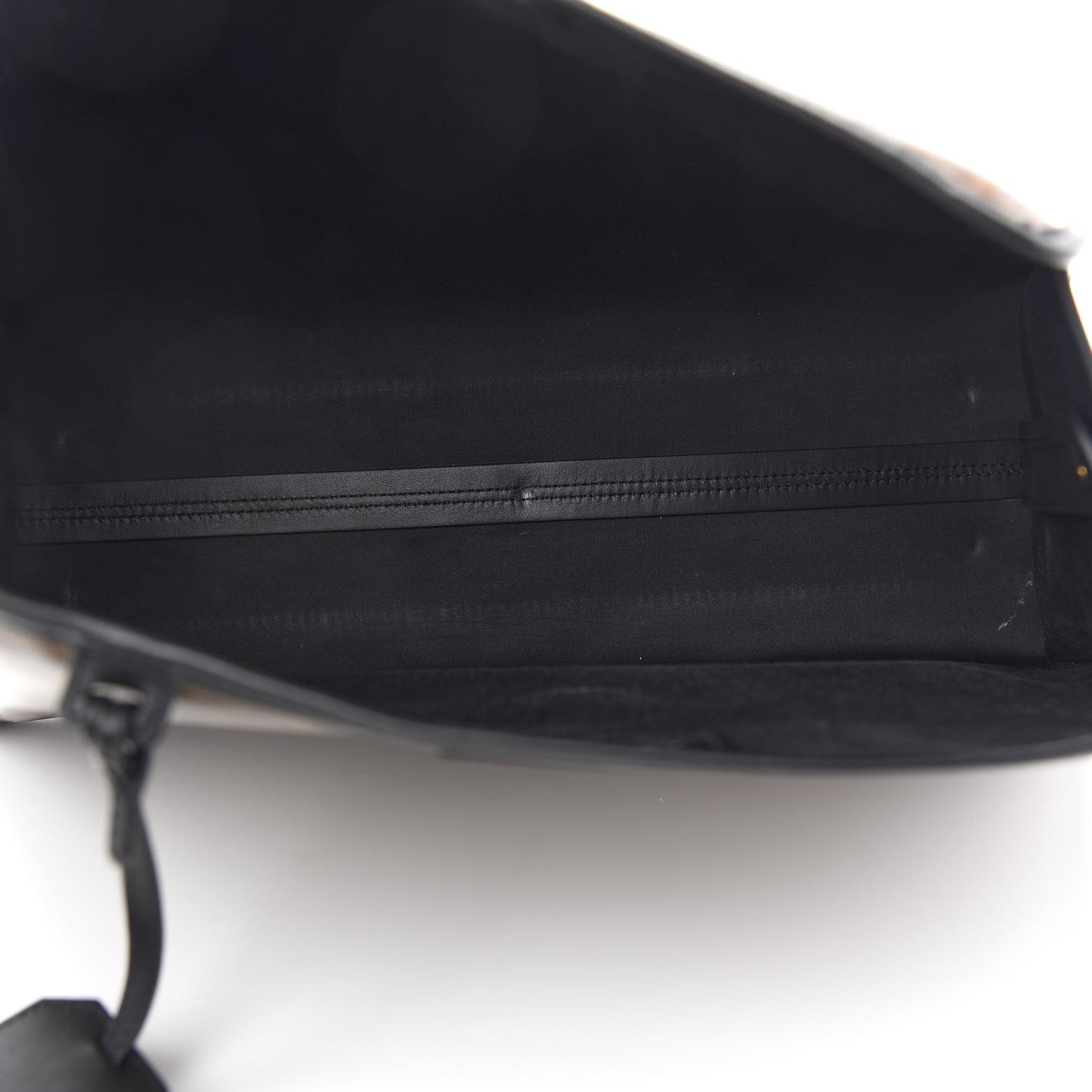 Glazed Fabric Vitello Century FF 1974 Stamp Patch Medium Peekaboo Defender Cover Mogano Panna Black
