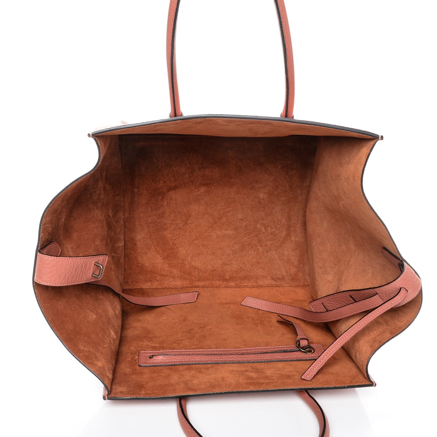 Celine Shiny Grained Calfskin Medium Phantom Luggage Terracotta 5 of 8