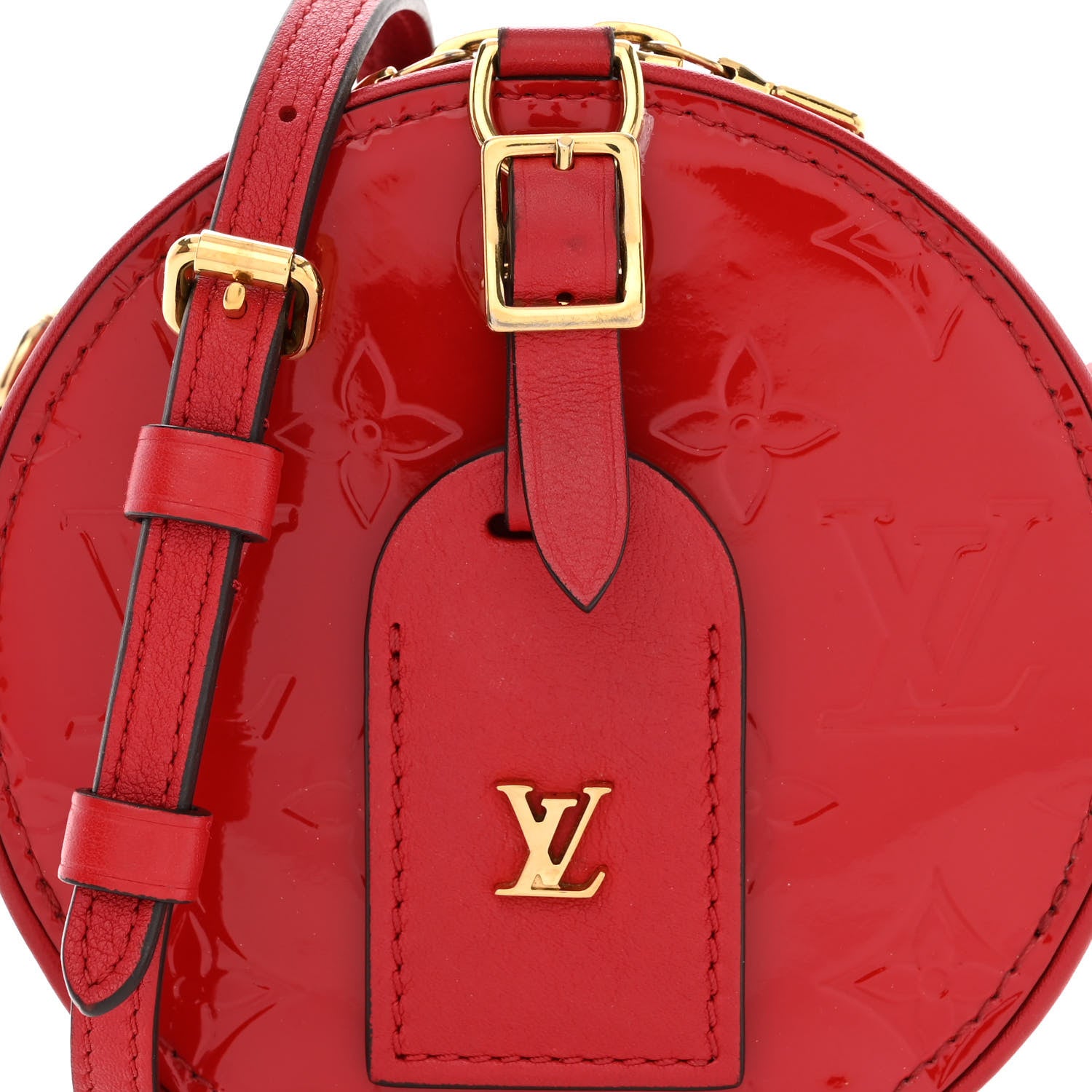Louis Vuitton Vernis Mini Boite Chapeau Souple Red 10 of 12