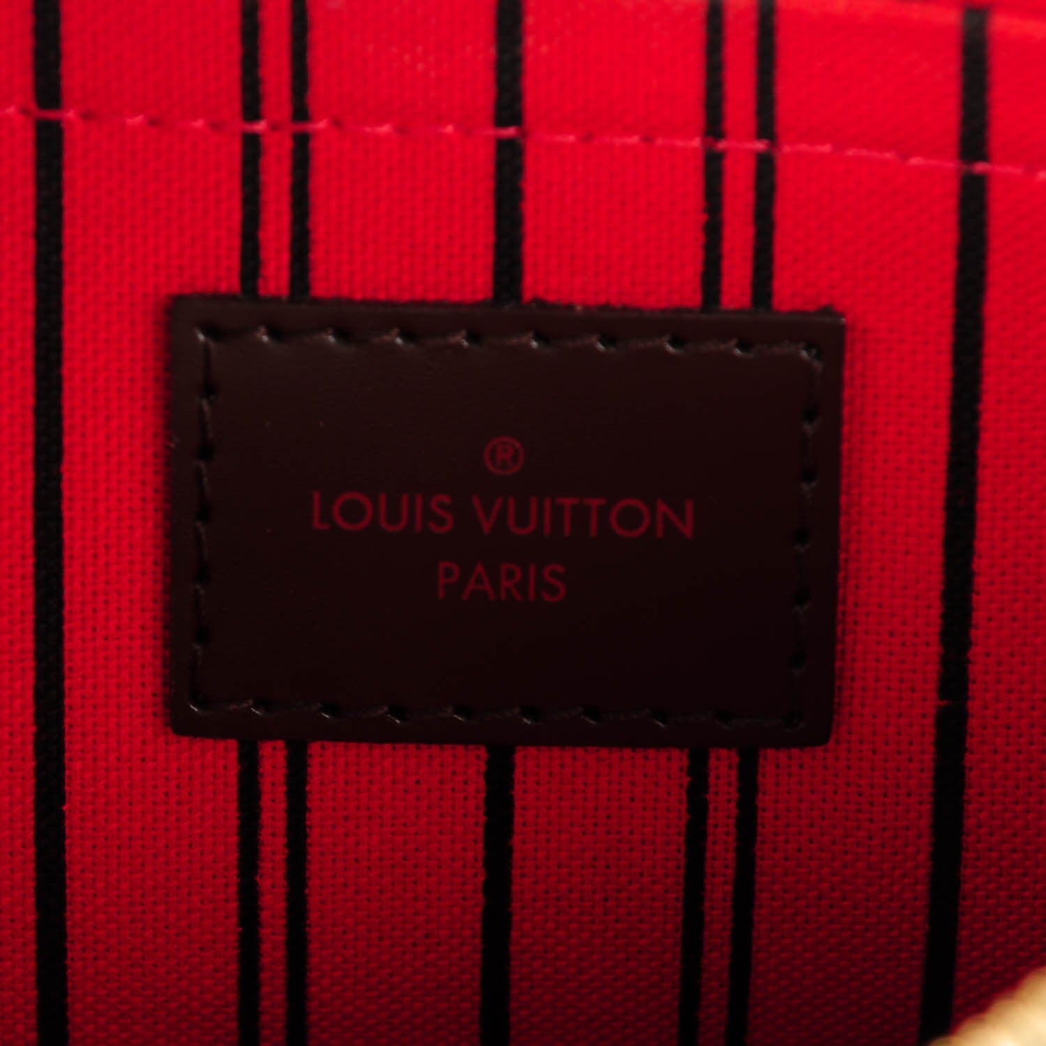 Louis Vuitton Damier Ebene Neverfull MM GM Pochette 6 of 8