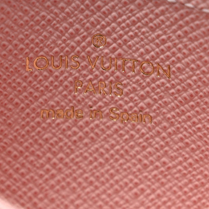 Louis Vuitton Damier Azur Daily Card Holder Rose Ballerine 6 of 8