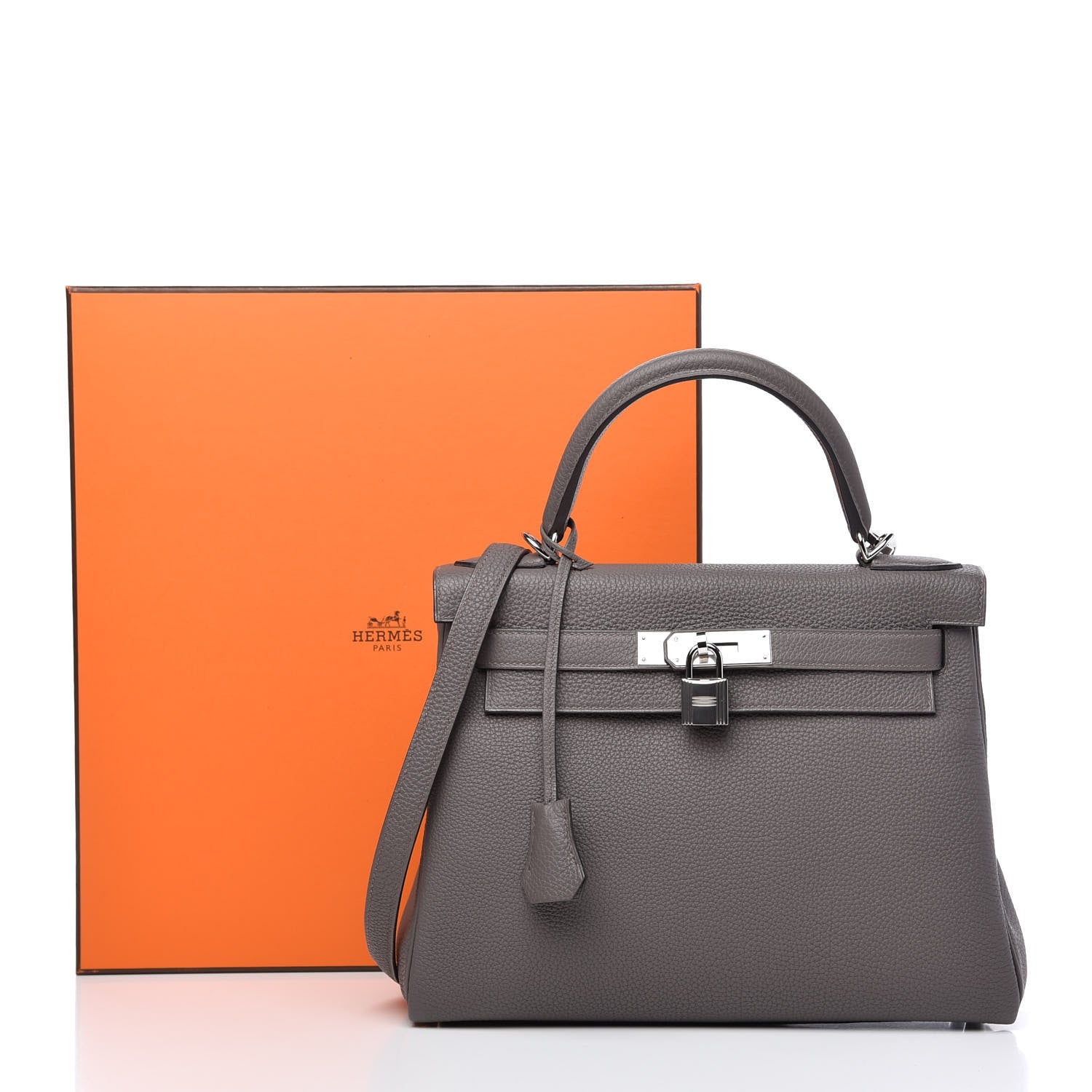 Hermes Togo Kelly Retourne 28 Etain 11 of 11