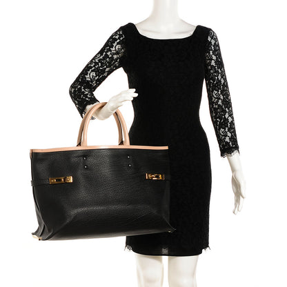 Chloe Grained Lambskin Large Charlotte Tote Black 2 of 9