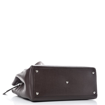 Fendi Vitello Elite Regular 2Jours Tote Caffe Noir 5 of 10