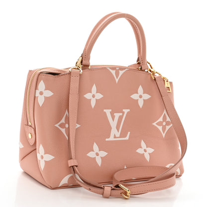 Louis Vuitton Empreinte Monogram Giant Petit Palais Rose Trianon Creme 3 of 9