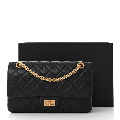 Chanel Aged Calfskin Quilted 2.55 Reissue 225 Flap Black 11 of 11