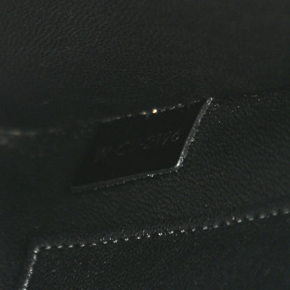 Celine Smooth Calfskin Lizard Embossed Nano Luggage White Black 8 of 12