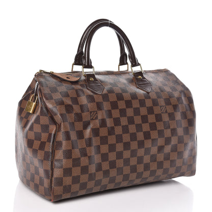 Louis Vuitton Damier Ebene Speedy 35 3 of 17