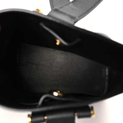 Versace Vitello Mini Virtus Bucket Bag Black 5 of 8