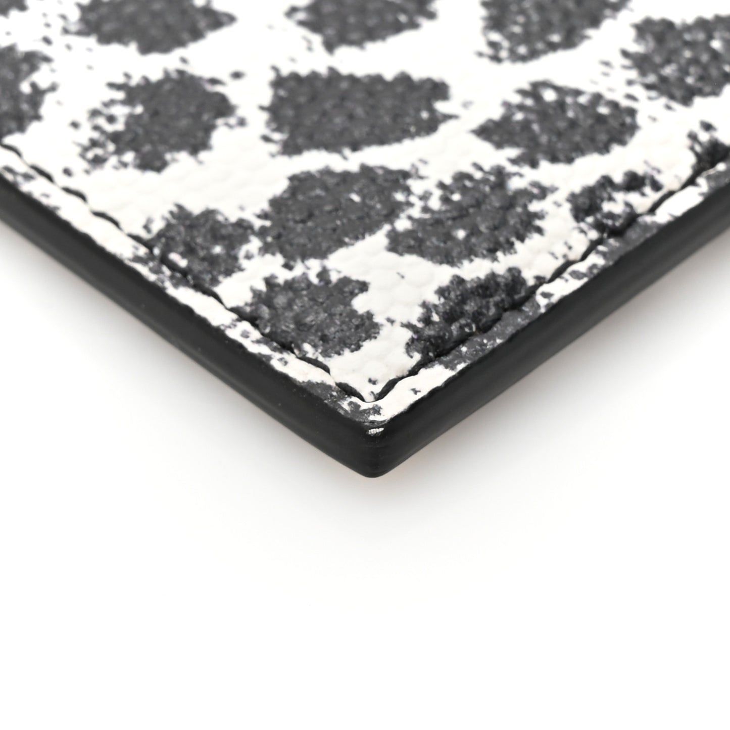 Grain De Poudre Baby Cat Print Card Case White Black
