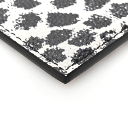 Saint Laurent Grain De Poudre Baby Cat Print Card Case White Black 8 of 9