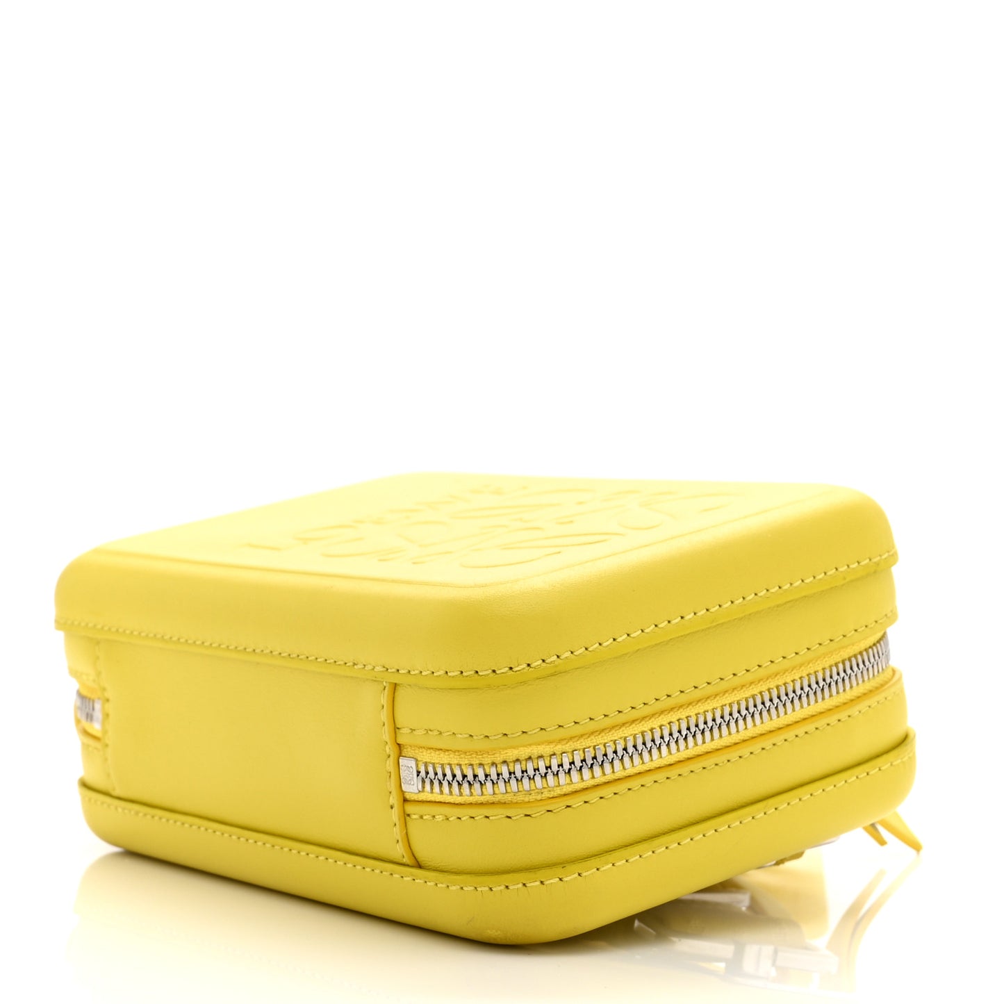 Calfskin Molded Sling Crossbody Bag Yellow