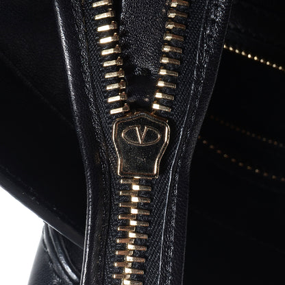 Valentino Garavani Lambskin Crystal B Diamond Tote Black 8 of 9