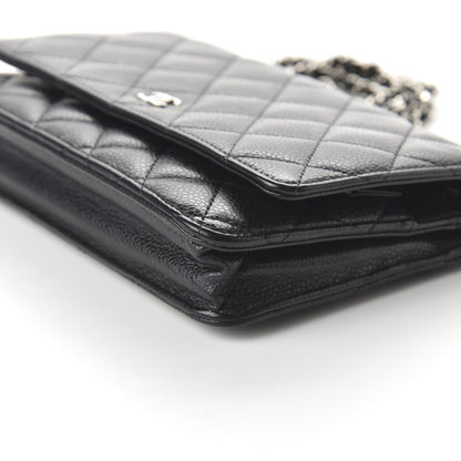 Chanel Caviar Quilted Wallet On Chain WOC Black 7 of 12