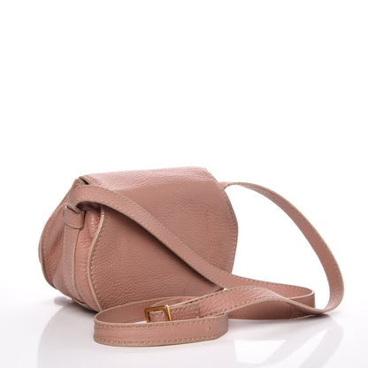 Chloe Grained Calfskin Small Marcie Saddle Bag Anemone Pink 3 of 20