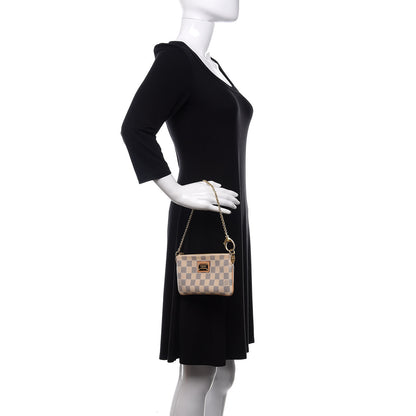 Louis Vuitton Damier Azur Pochette Milla MM 2 of 13
