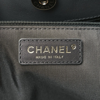 Chanel Lambskin Quilted CC Dweller Drawstring Tote Grey 6 of 13