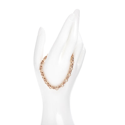 Tiffany 14K Rose Gold Round Link Bracelet 2 of 4