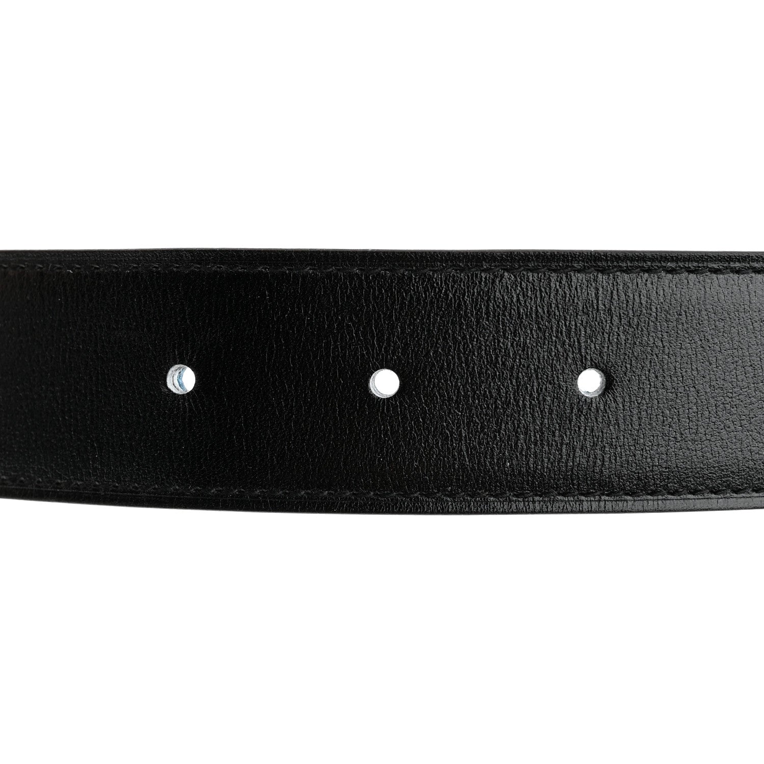 Hermes Chamonix Togo PVD Plated 32mm Tonight Belt 95 Black Bleu Nuit 5 of 10