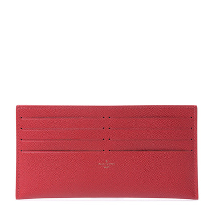 Louis Vuitton Calfskin Felicie Card Holder Insert Cherry 1 of 5