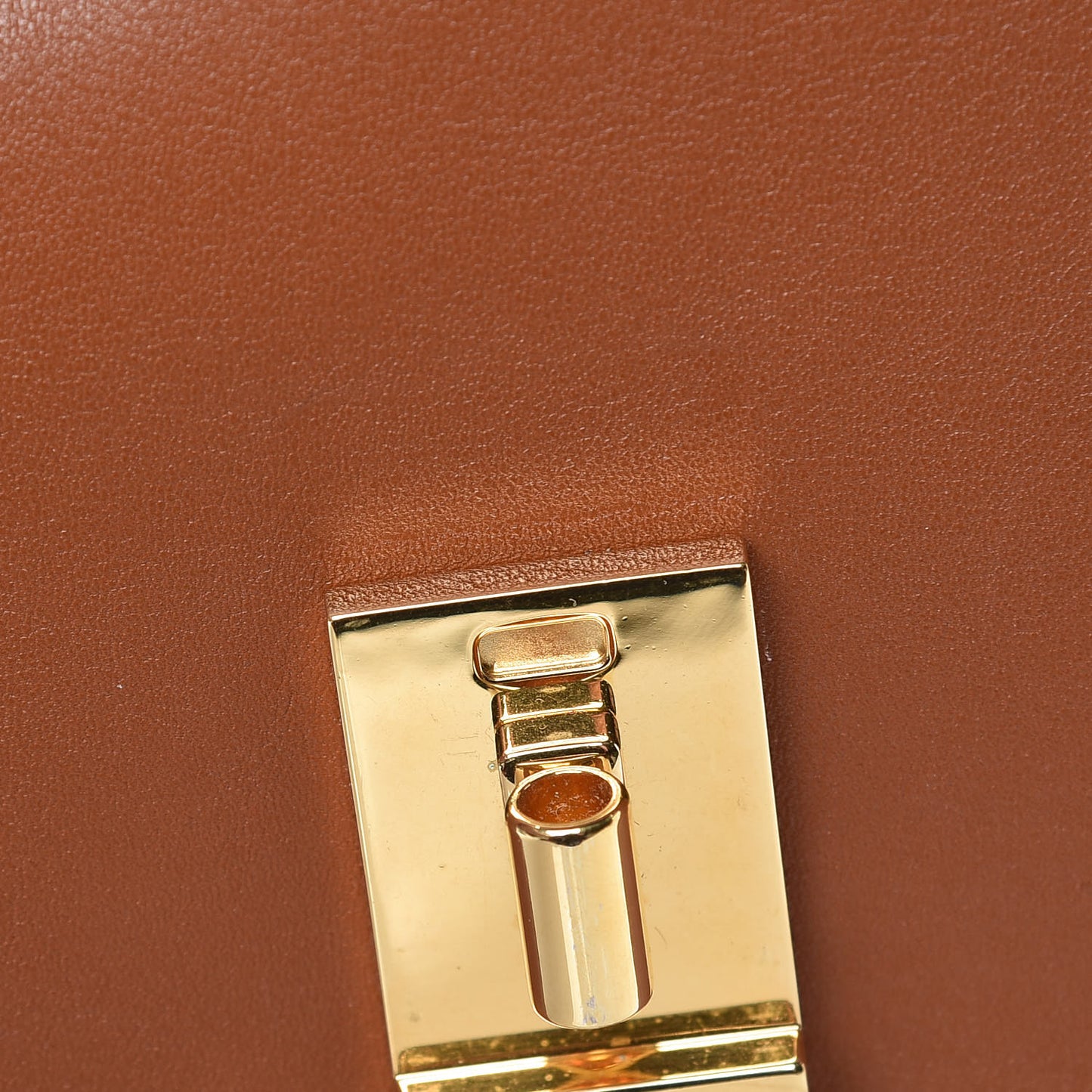 Calfskin Drew Chain Shoulder Bag Tobacco