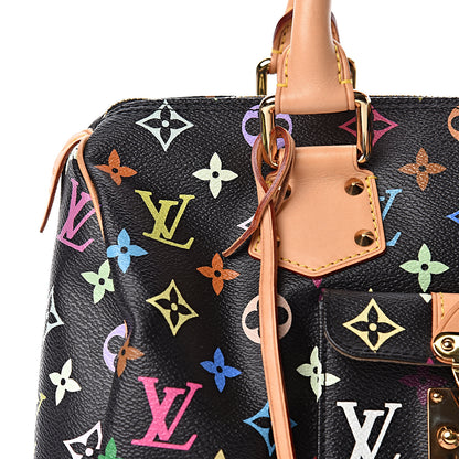 Louis Vuitton Monogram Multicolor Speedy 30 Black 8 of 11