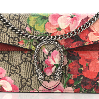 Gucci GG Supreme Monogram Blooms Super Mini Dionysus Shoulder Bag Beige Multicolor Dry Rose 7 of 9