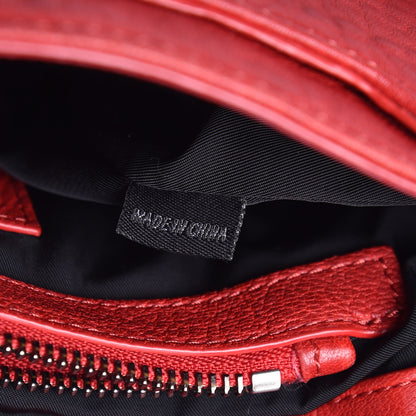 Alexander Wang Pebbled Lambskin Lia Sling Red Nickel Hardware 7 of 15