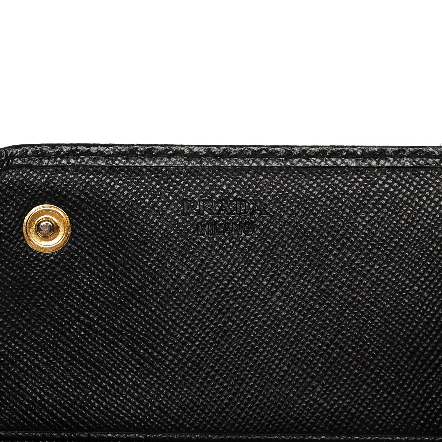 Saffiano Continental Flap Wallet Nero Black