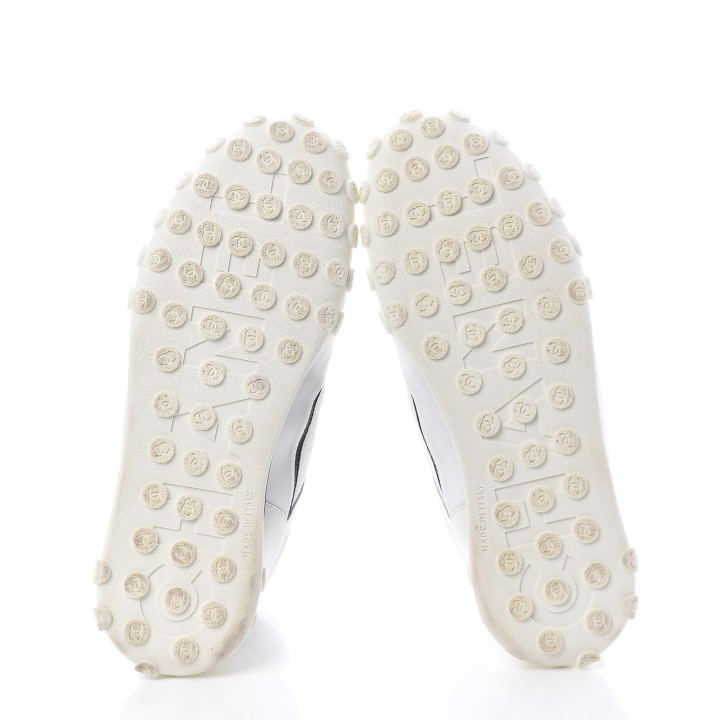 Calfskin Mesh Lycra Womens Logo High Top Sneakers 39 White