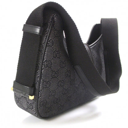 Gucci Denim Monogram Shoulder Bag 3 of 10