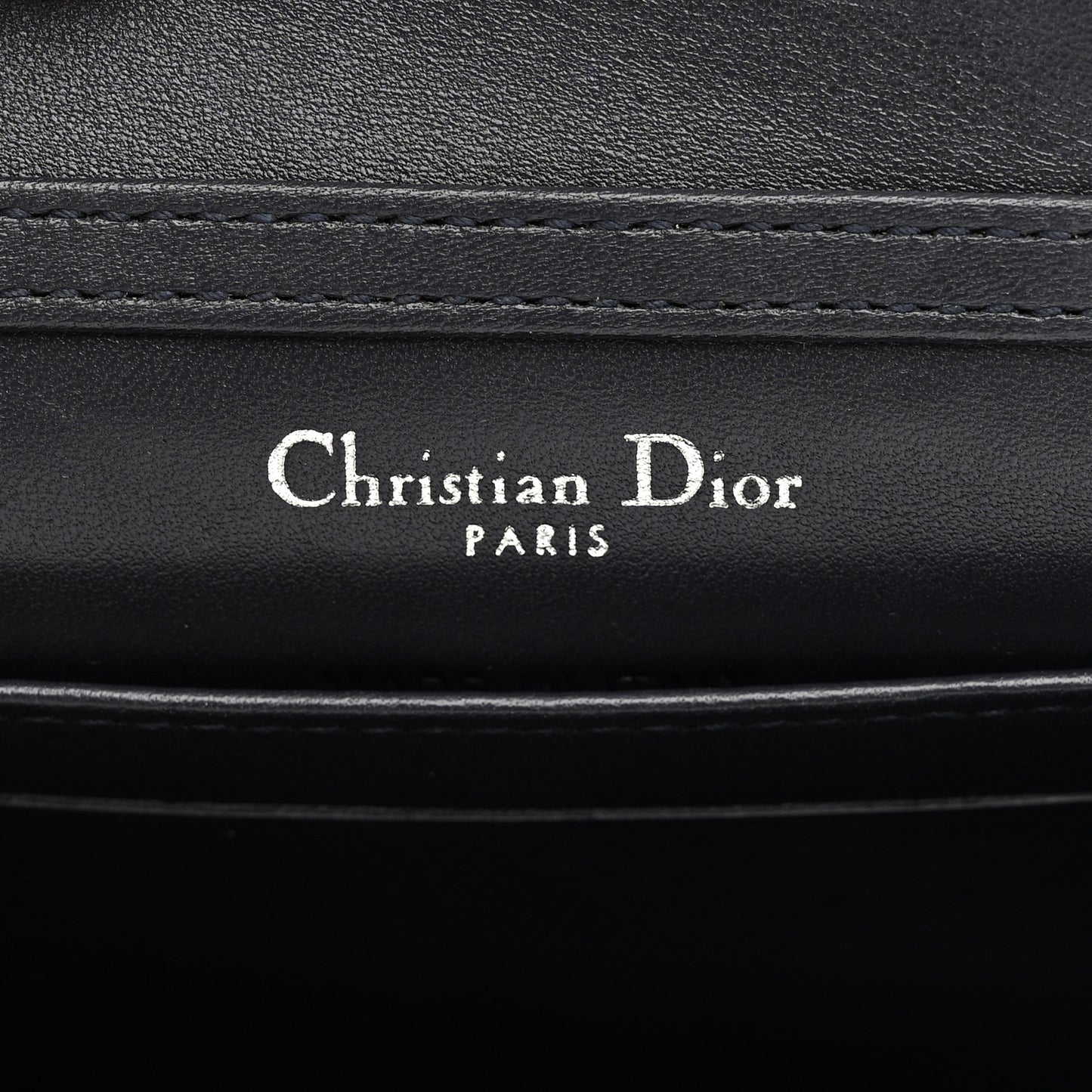 Metallic Patent Micro-Cannage Baby Diorama Flap Bag Silver