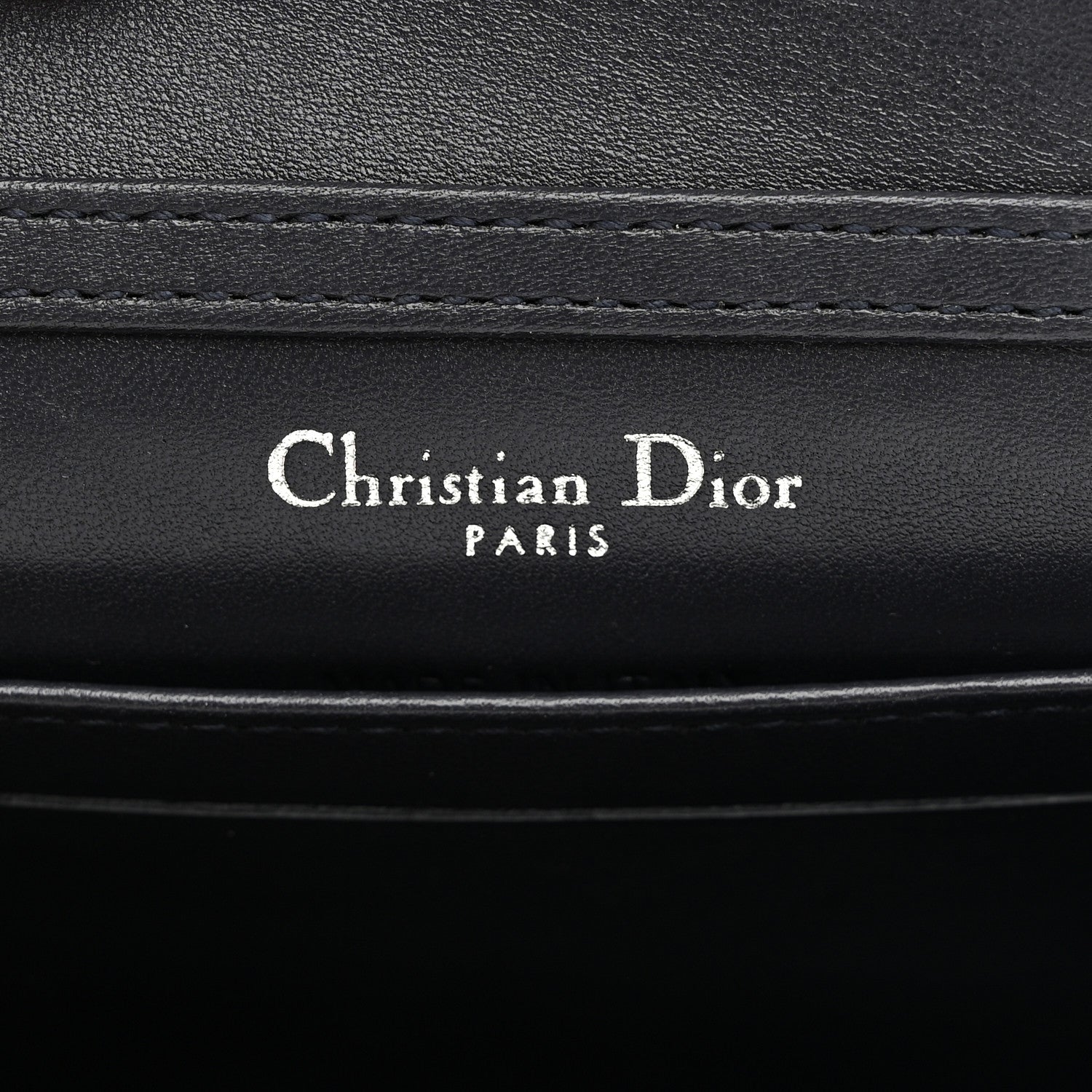 Christian Dior Metallic Patent Micro-Cannage Baby Diorama Flap Bag Silver 6 of 10