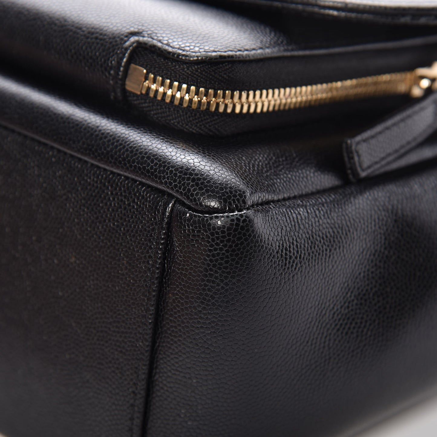 Caviar Quilted Large Business Affinity Flap Black