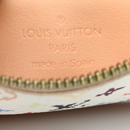 Louis Vuitton Monogram Multicolor Key Pouch White 6 of 9