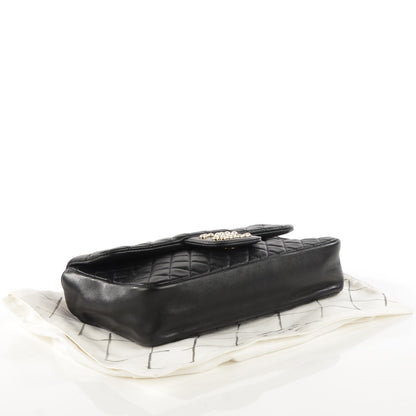 Chanel Lambskin Quilted Medium Westminster Pearl Flap Black 4 of 7