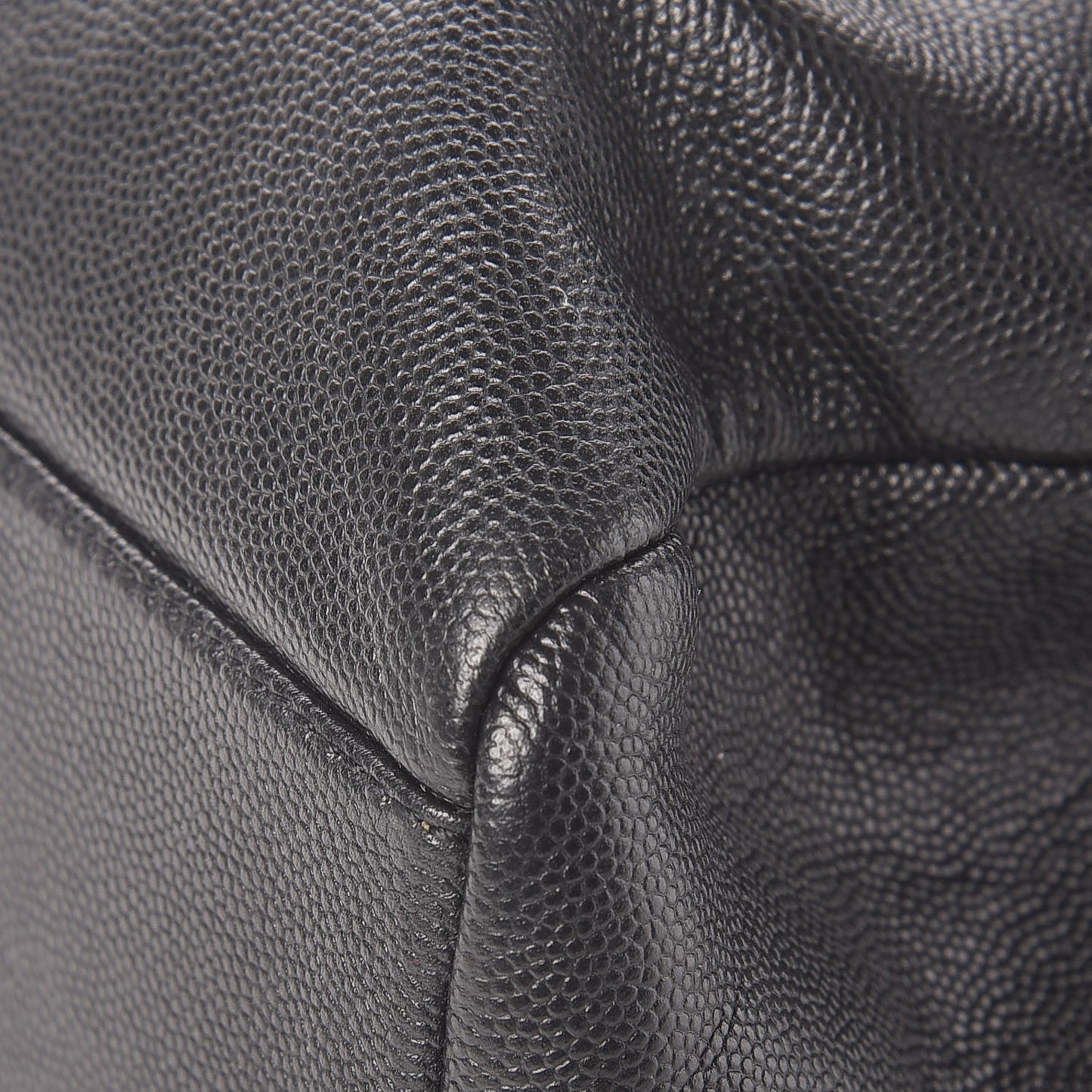 Grain De Poudre Medium West Hollywood Monogram Fold-Over Black