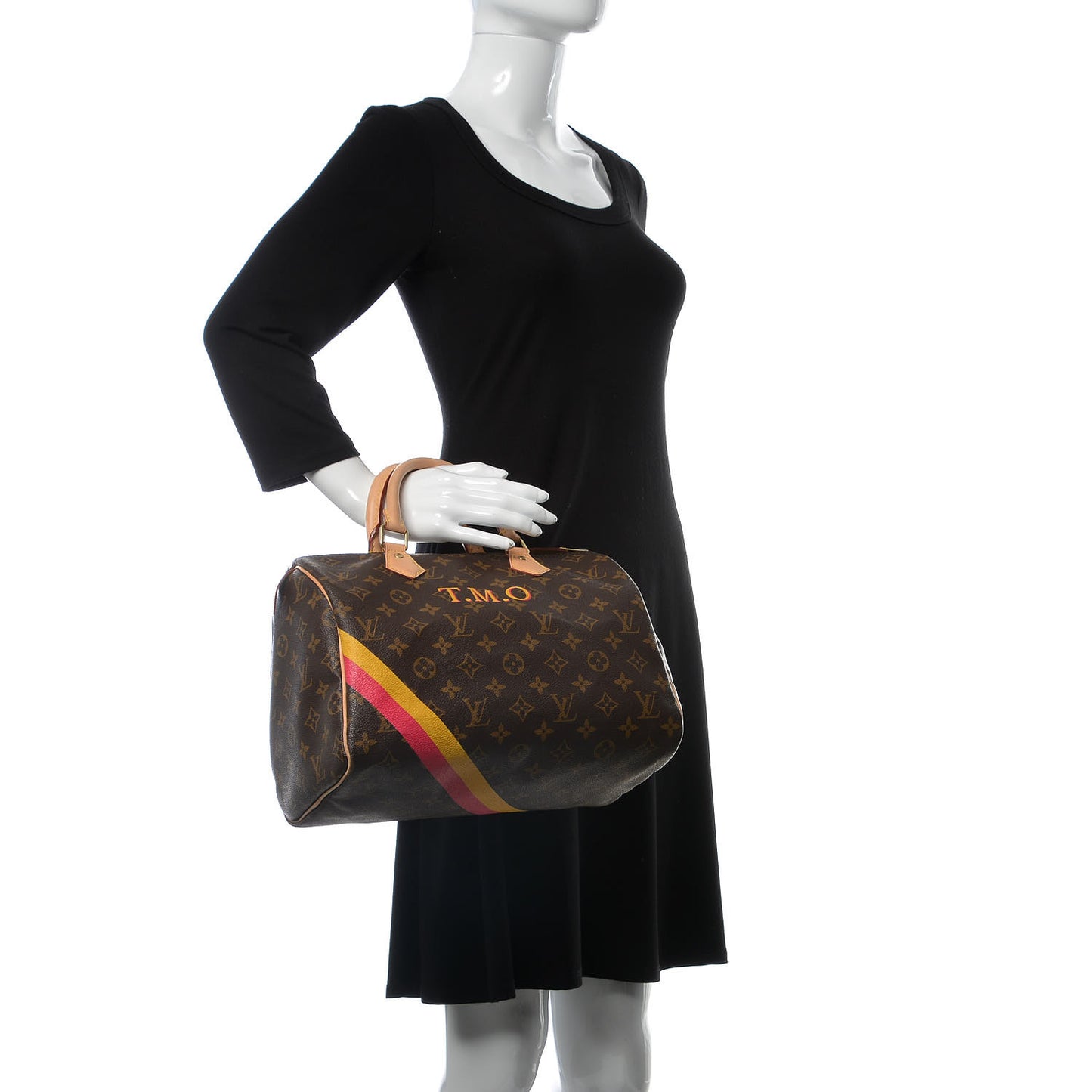 Monogram My LV Heritage Speedy 30 Fuchsia Yellow