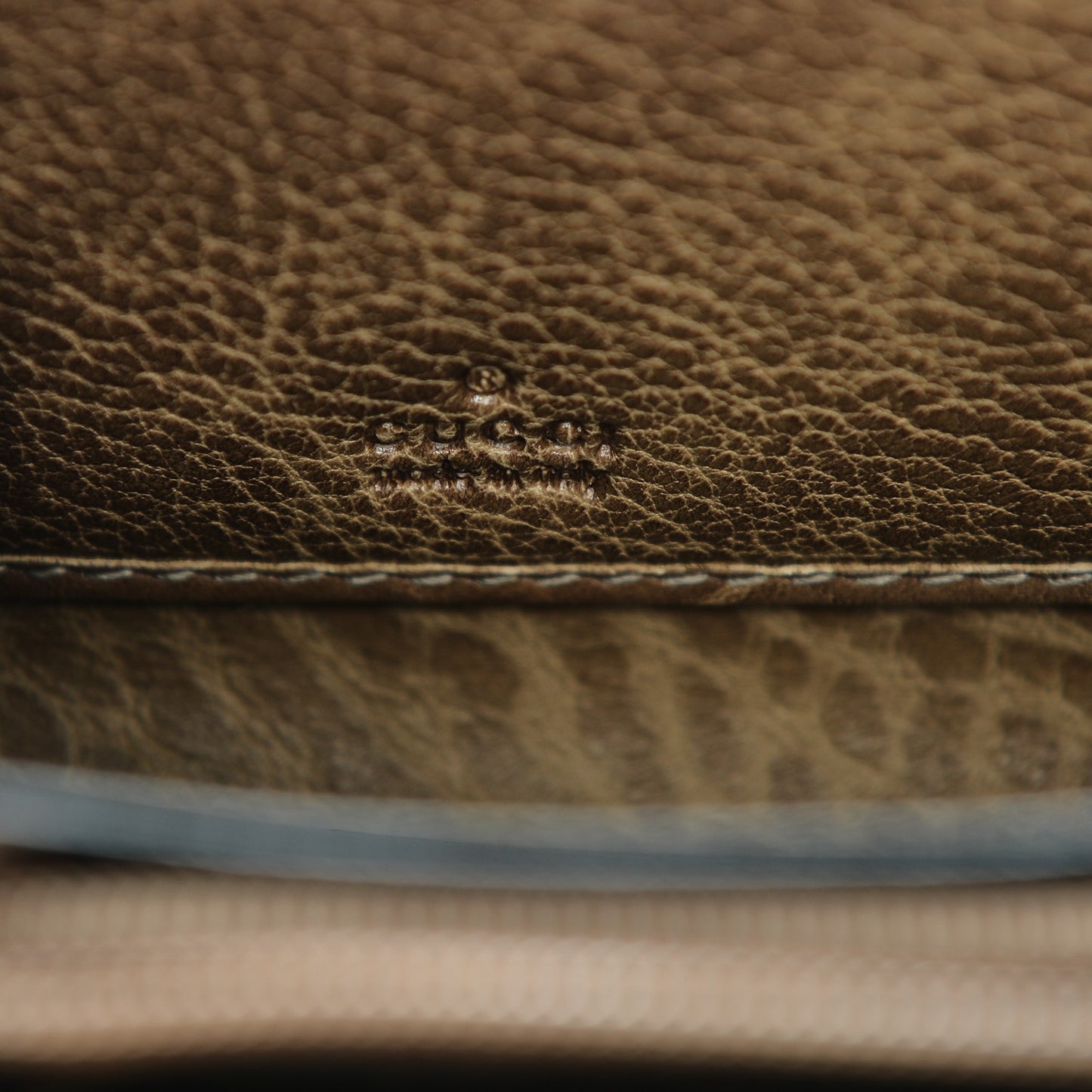 Guccissima Bamboo Tassel Zip Around Wallet Light Brown