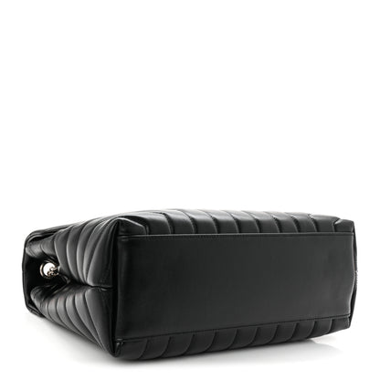 Saint Laurent Calfskin Y Quilted Monogram Medium Loulou Chain Satchel Black 4 of 10