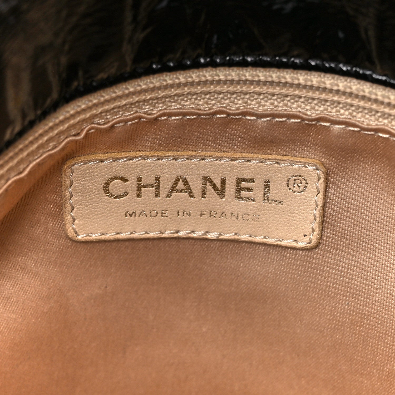 Chanel Vinyl Medium Rock and Chain Flap Black Black 7 of 11